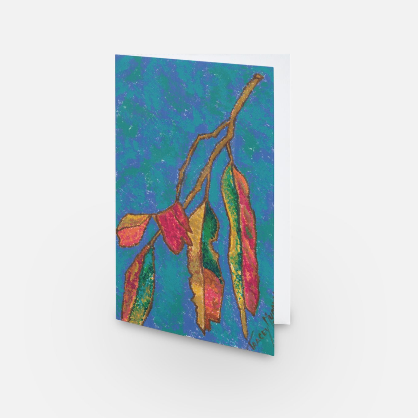 Burnished Leaves Card