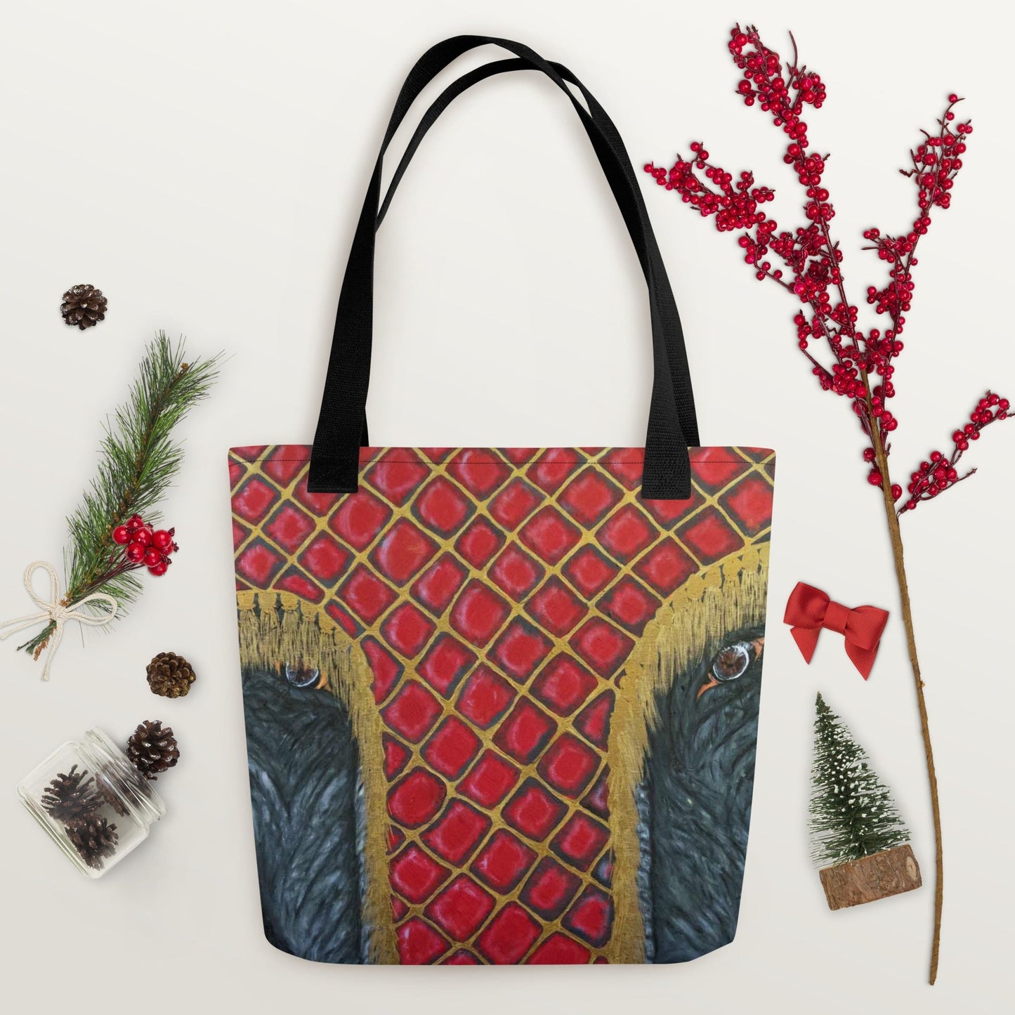 Peering Under The Head Dress Tote bag