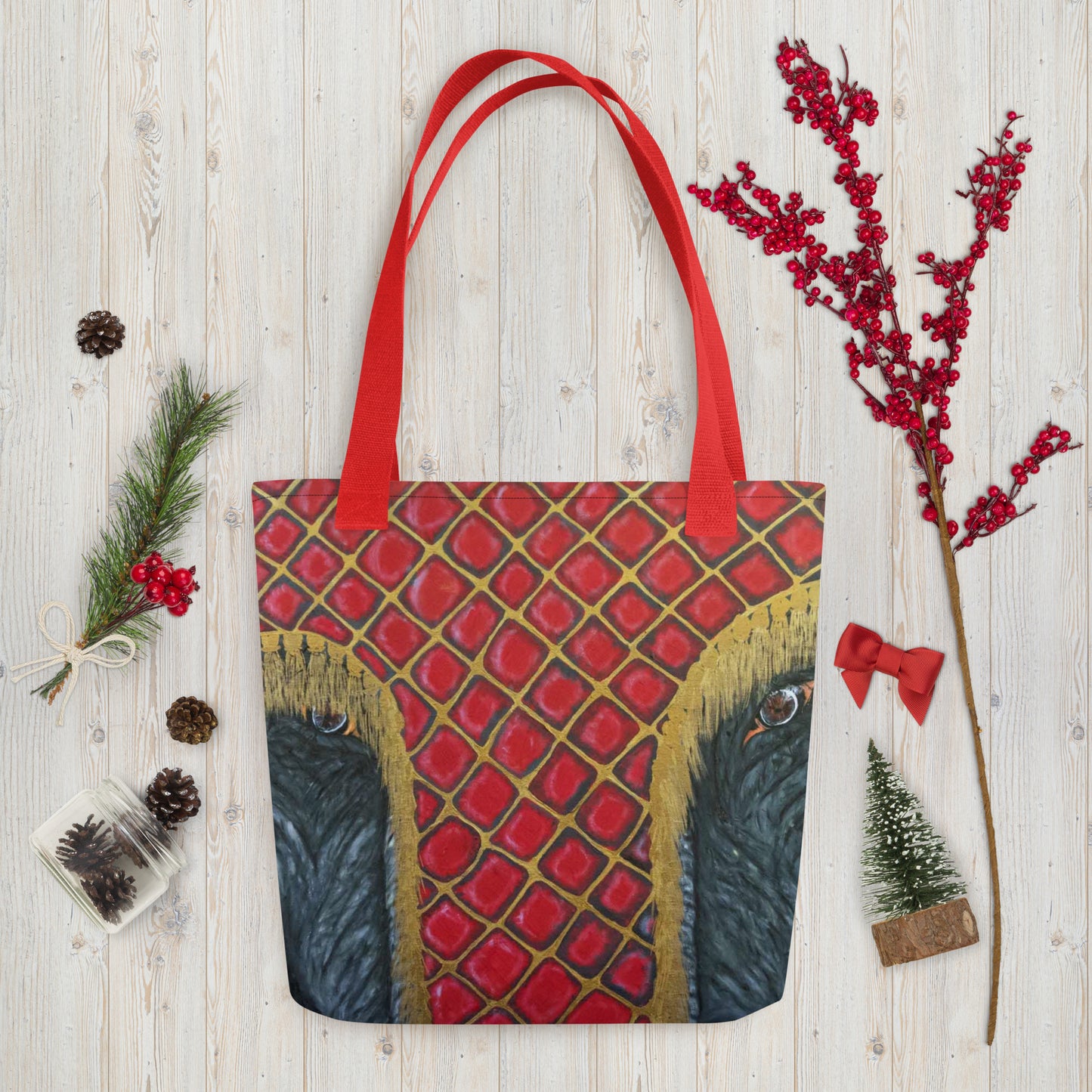 Peering Under The Head Dress Tote bag
