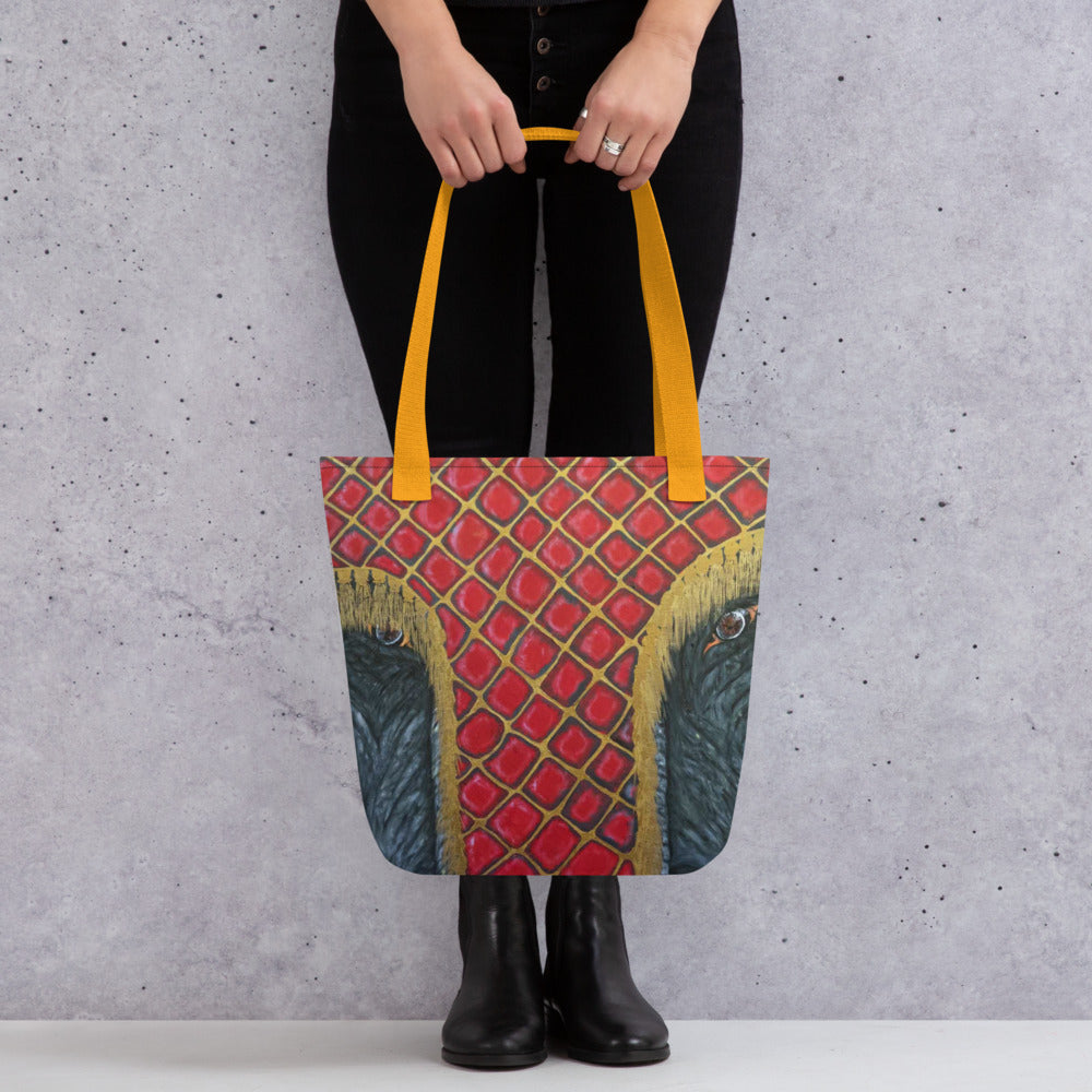 Peering Under The Head Dress Tote bag