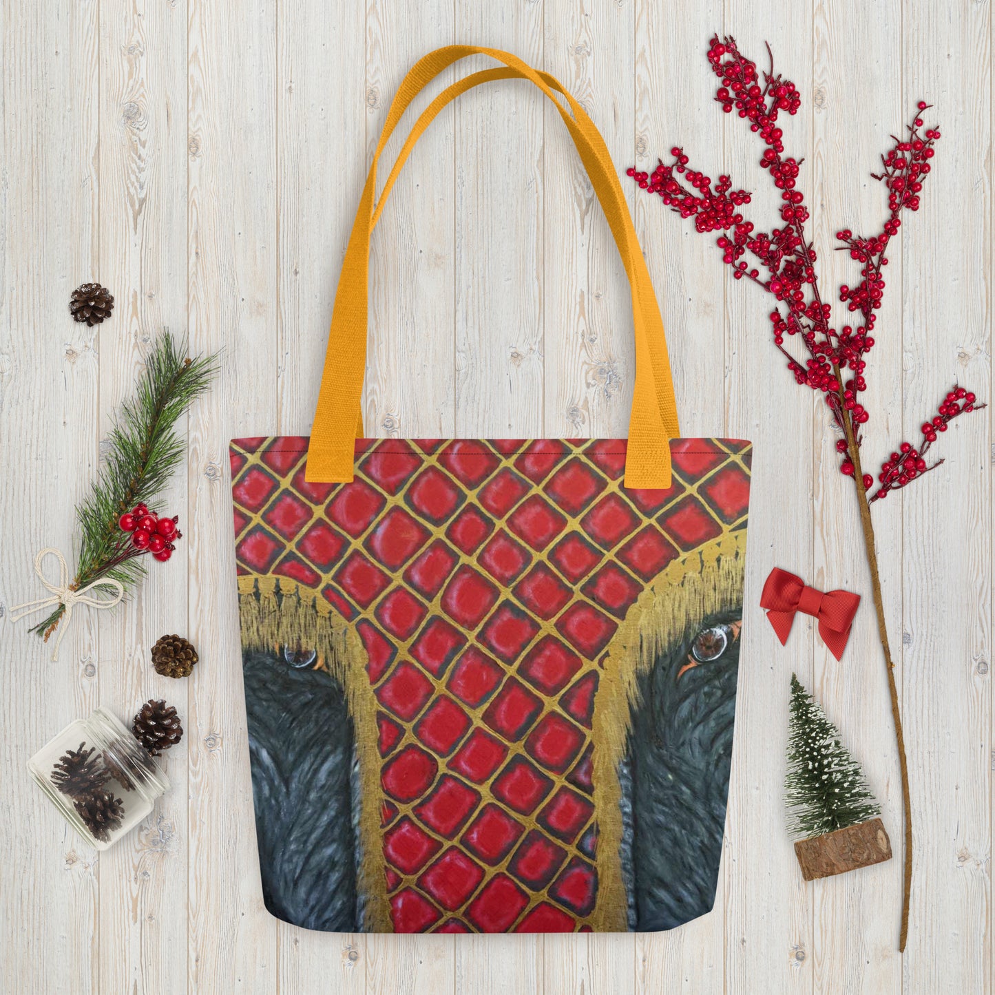 Peering Under The Head Dress Tote bag