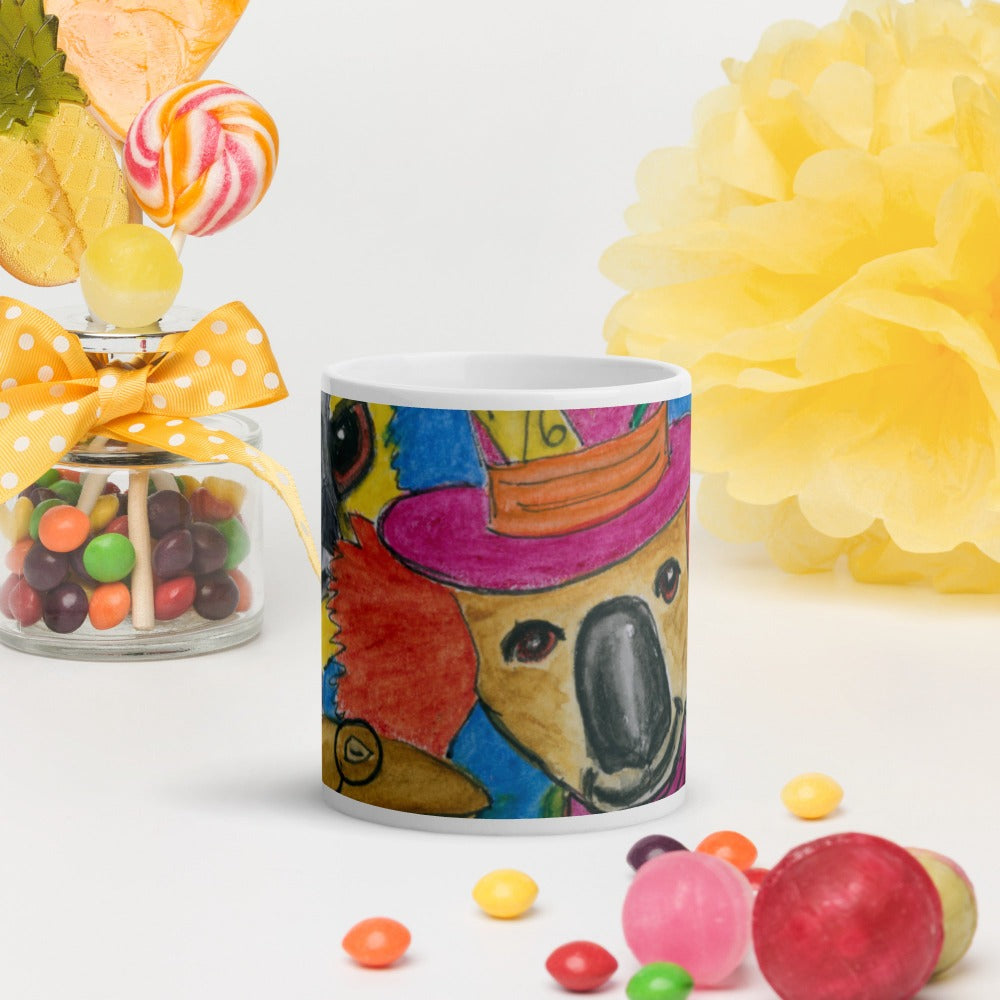 Mad Hatter Ozzie Style White Glossy Mug