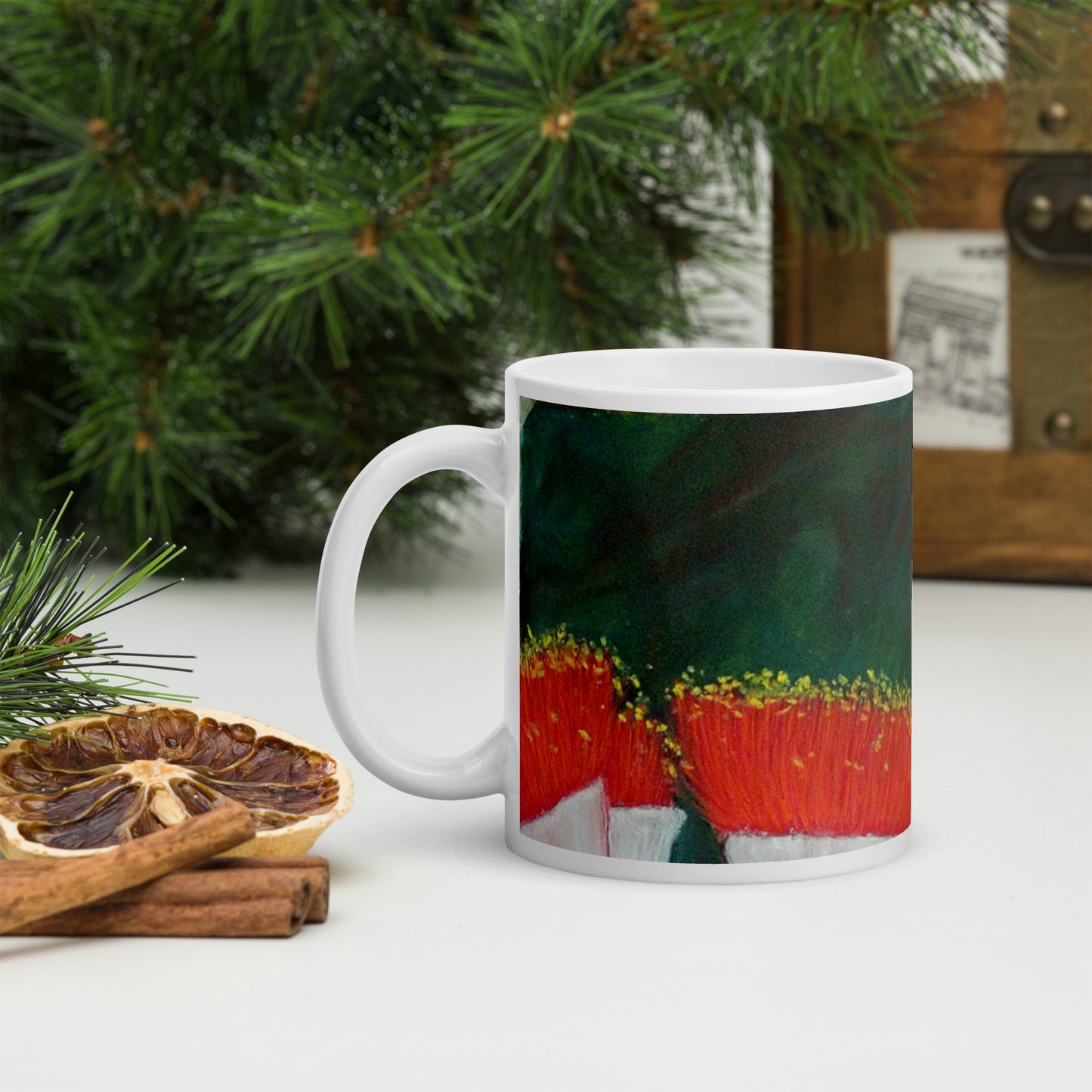 Gum Blossoms Glossy Mug
