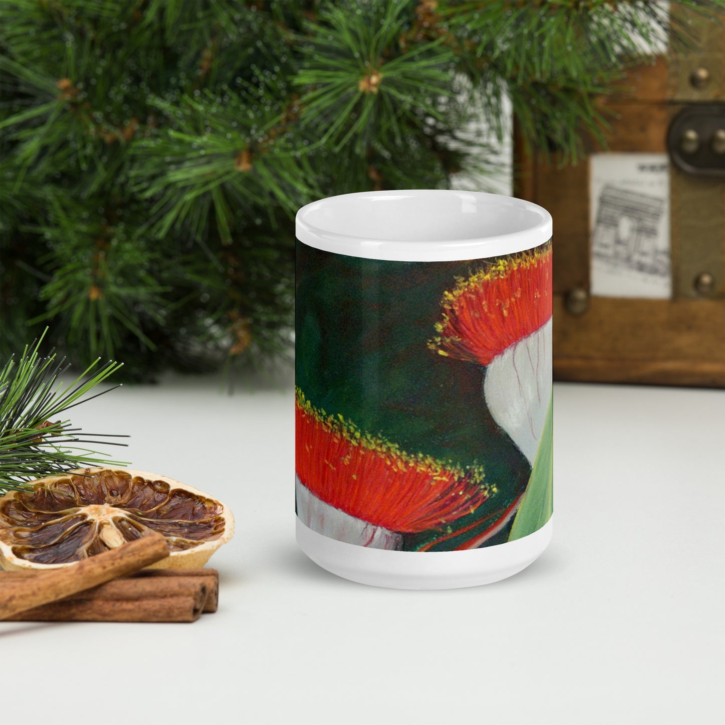 Gum Blossoms Glossy Mug