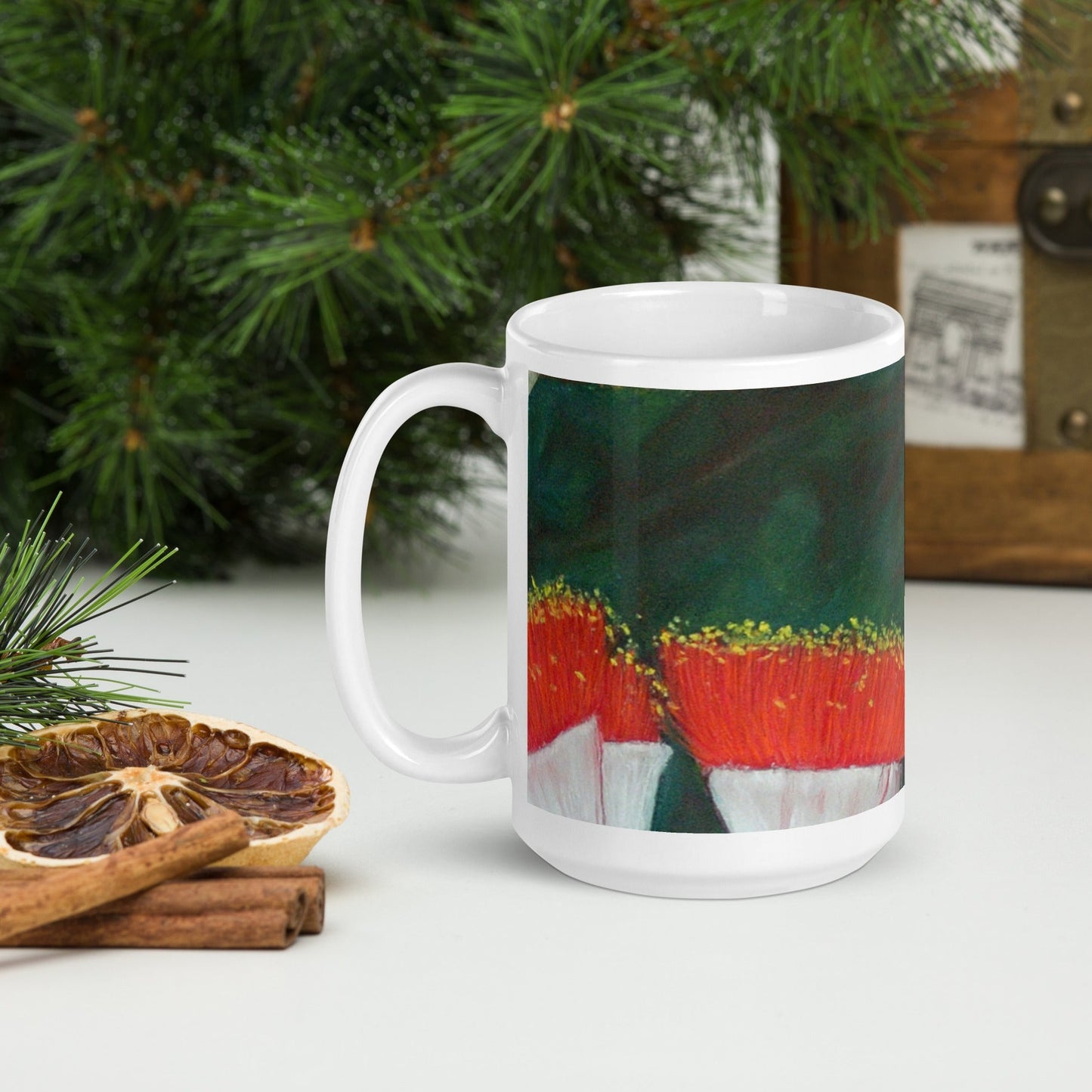 Gum Blossoms Glossy Mug