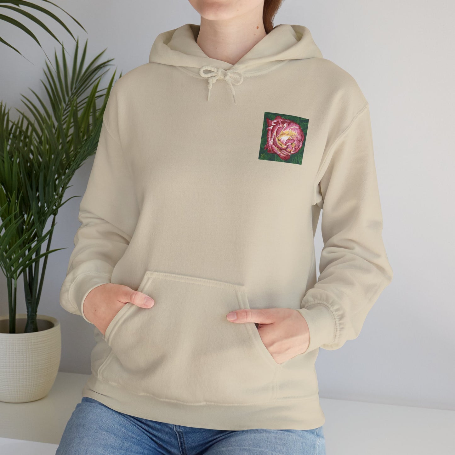 Rose Graphic Hoodie – Cozy Unisex Sweatshirt