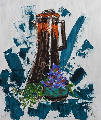 Coffee Pot and Lavender