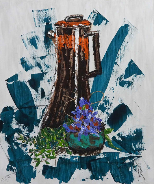 Coffee Pot and Lavender
