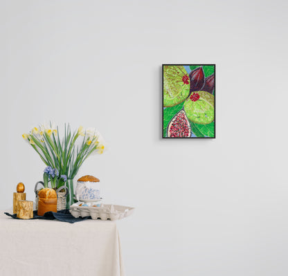 Awake to Greet the Sun with their Green Figs Print