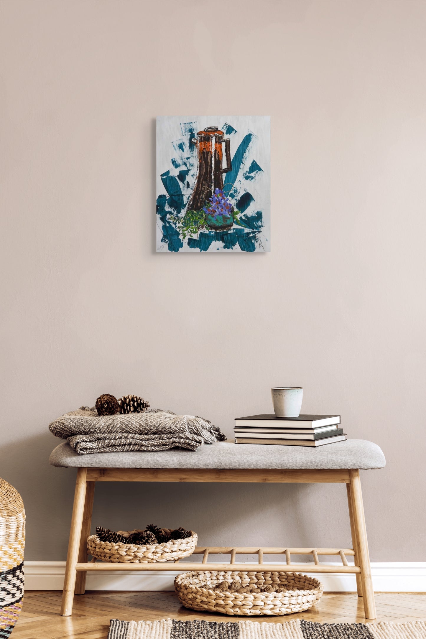 Coffee Pot and Lavender