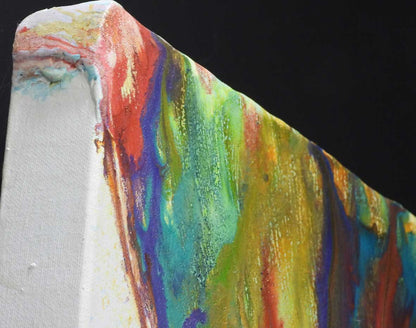 Unique 3D Artwork: The Dyer - Sculpted Hands on Canvas by Tracey Murrell