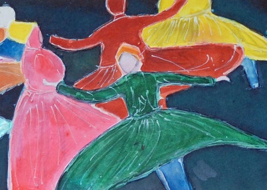 Whirling Dervish Dancers Card